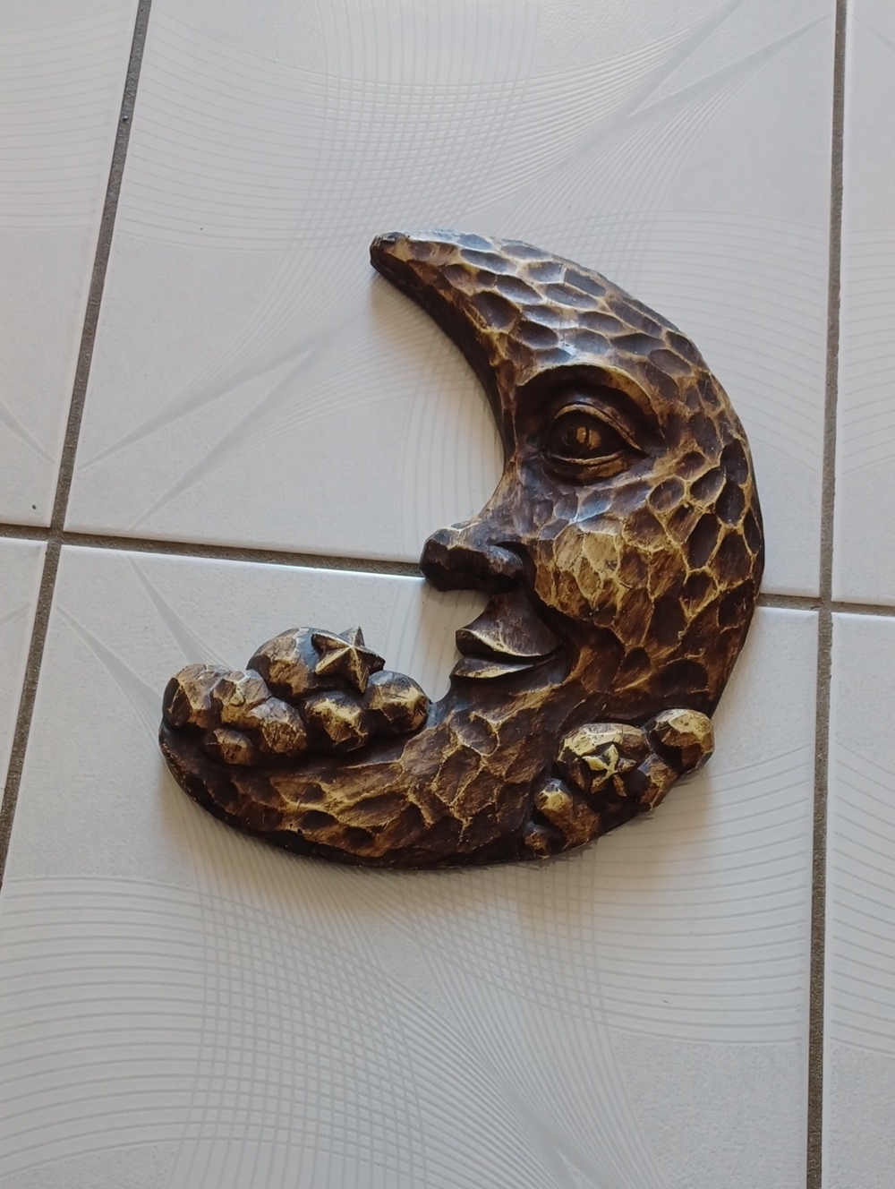 4/$80 Bronze-Tone Crescent Moon Wall Decor - Ceramic-Like